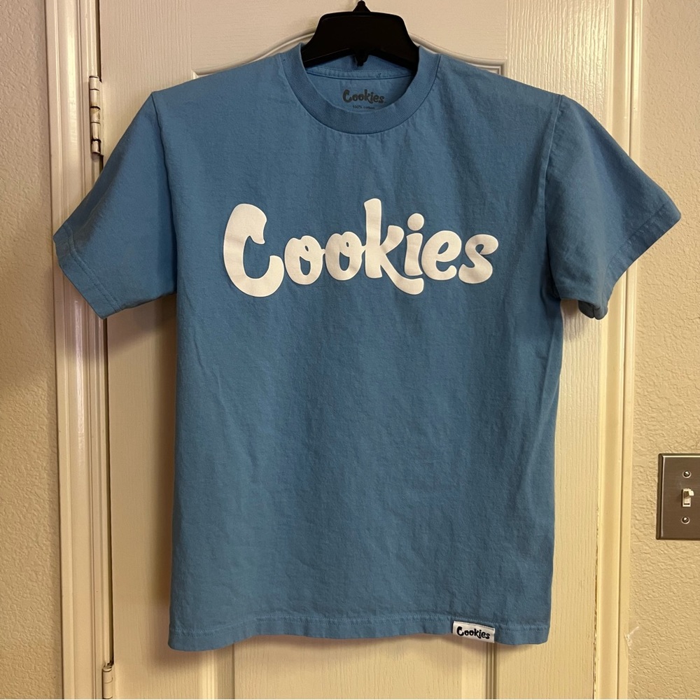 Cookies graphic logo Mens T-shirt Sz M